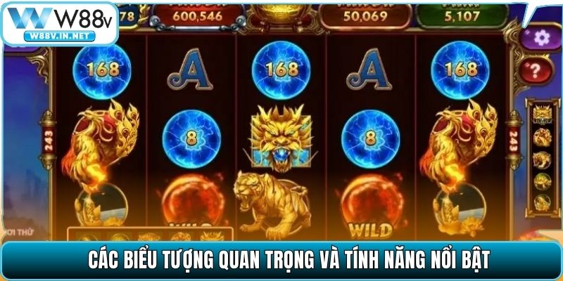 Các biểu tượng quan trọng và tính năng nổi bật